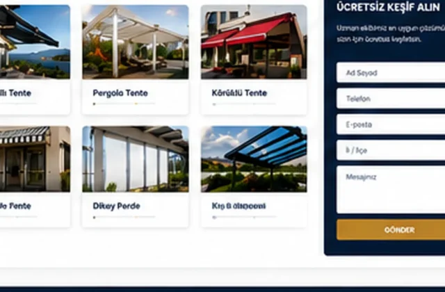 Premium tente ve pergola uygulaması