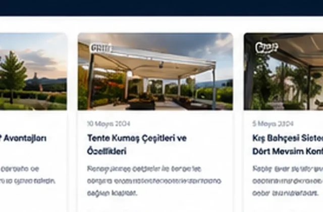 Premium tente ve pergola uygulaması