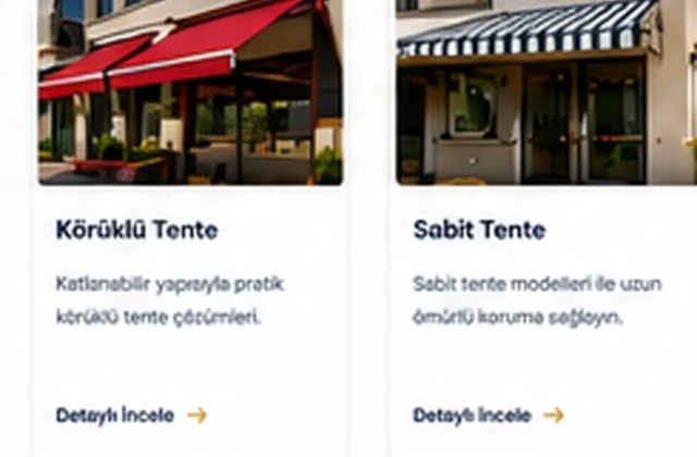 Premium tente ve pergola uygulaması